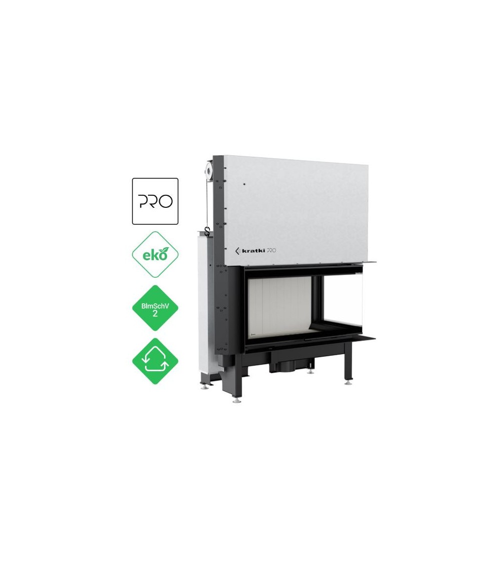 Insert cheminées à bois NADINE porte guillotine 2 côtés vitrés, version — free download