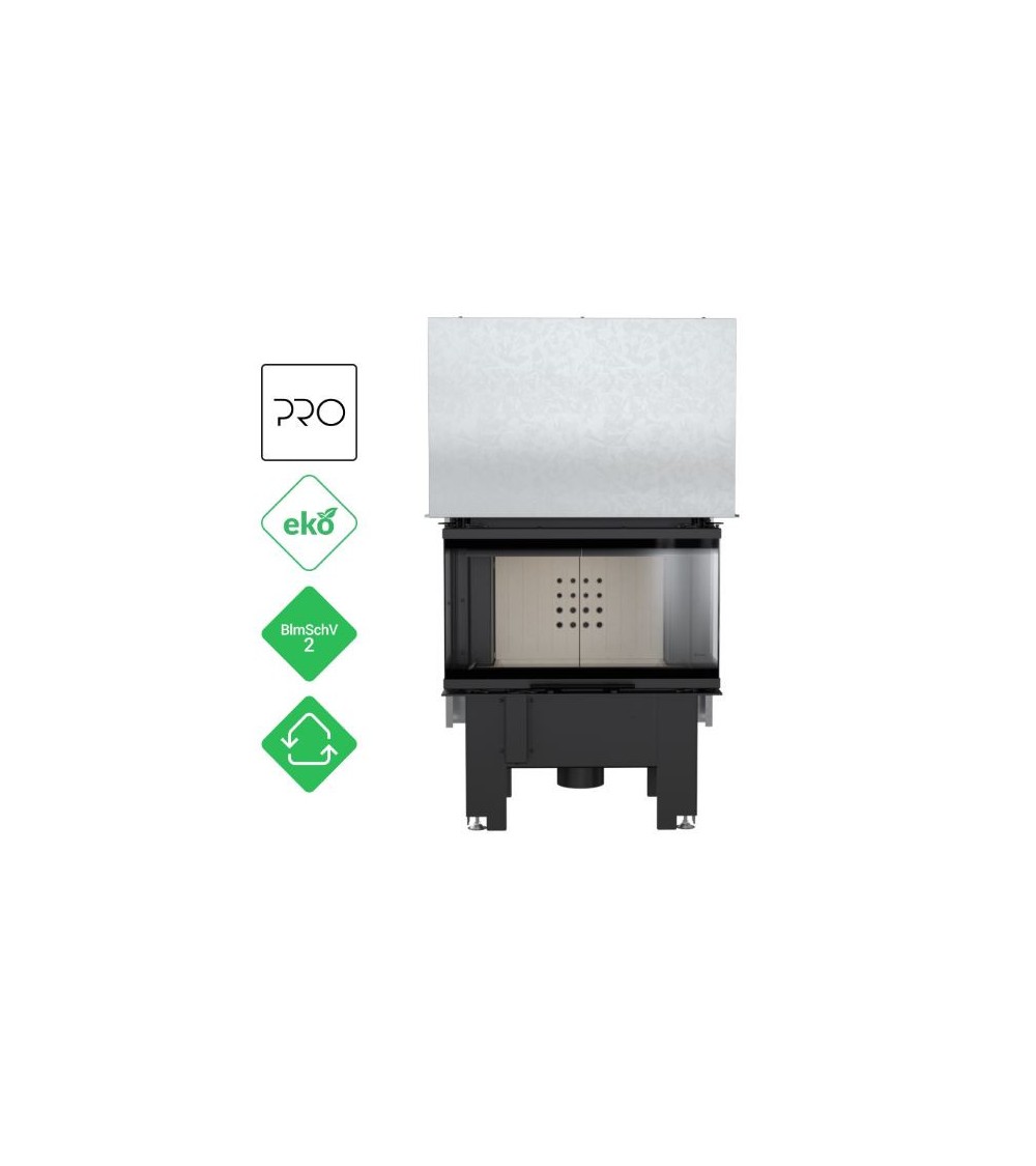 Insert cheminée à bois 3 côtés vitrées, Porte guillotine, 7 kW NOLWENN — free download